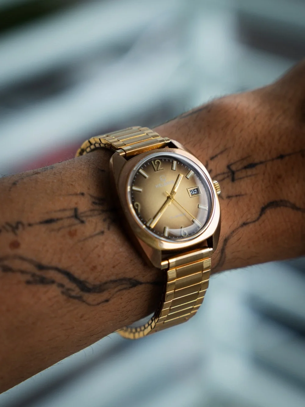 Helbros Gold-Tone Men's Dress Watch